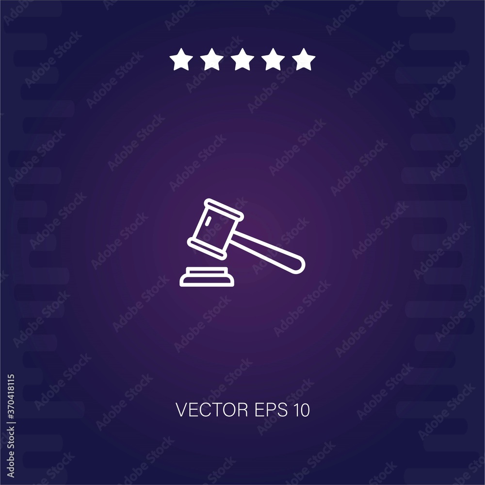 auction vector icon modern illustration auction vector icon modern illustration