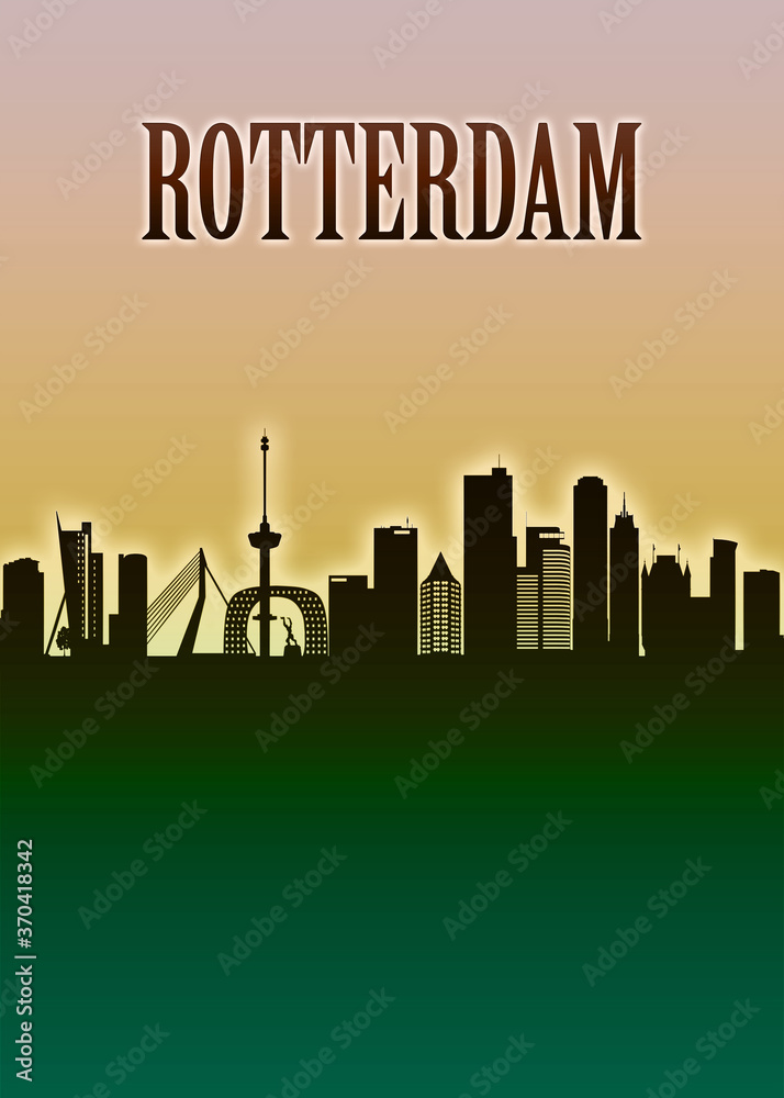Rotterdam Skyline Minimal