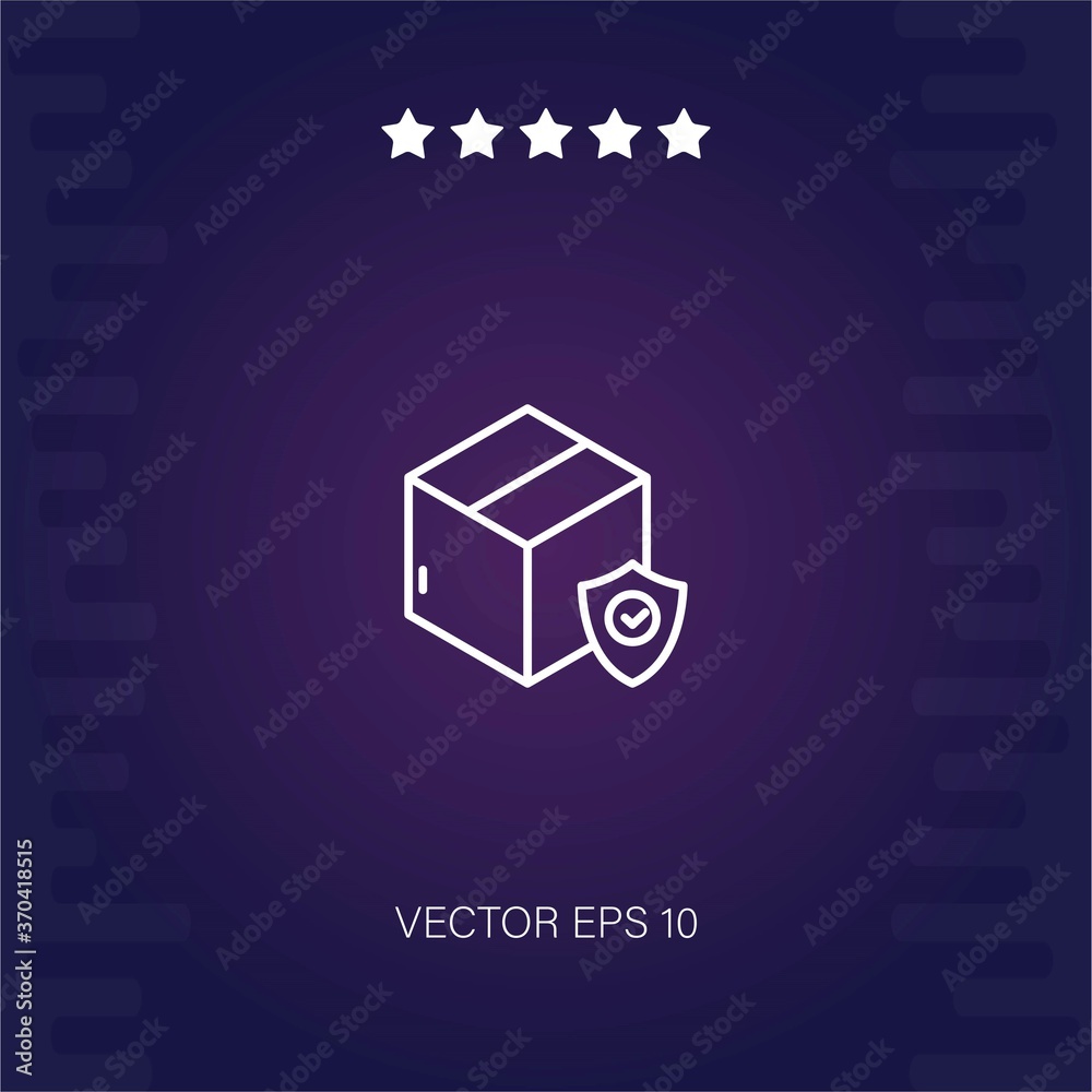 box vector icon modern illustration