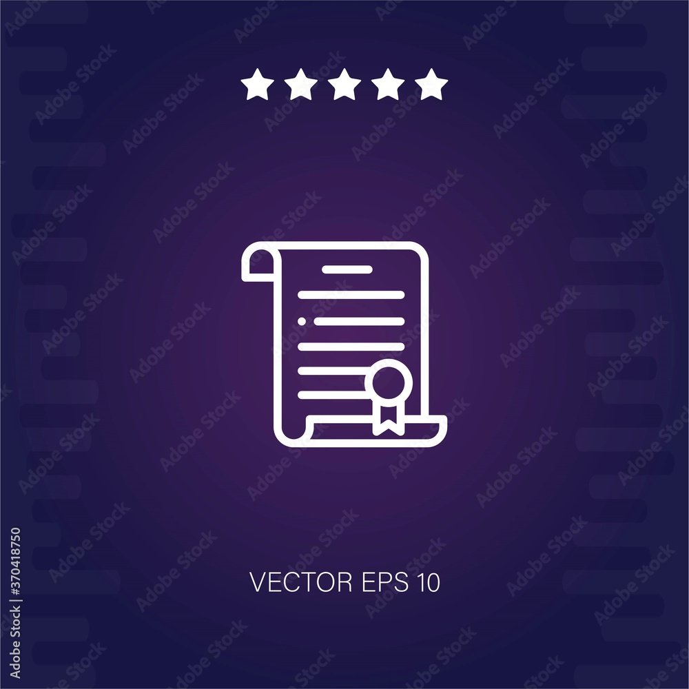 contract vector icon modern illustration contract vector icon modern illustration
