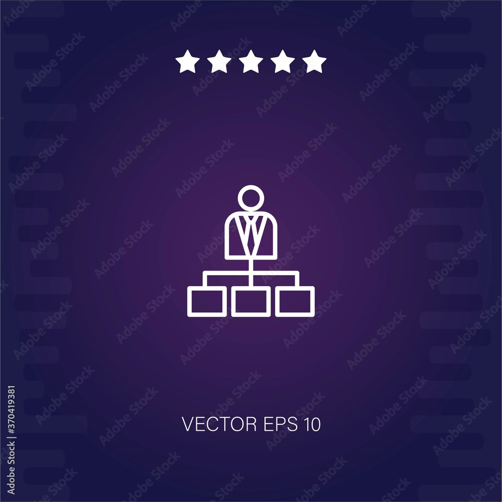 management vector icon modern illustration management vector icon modern illustration