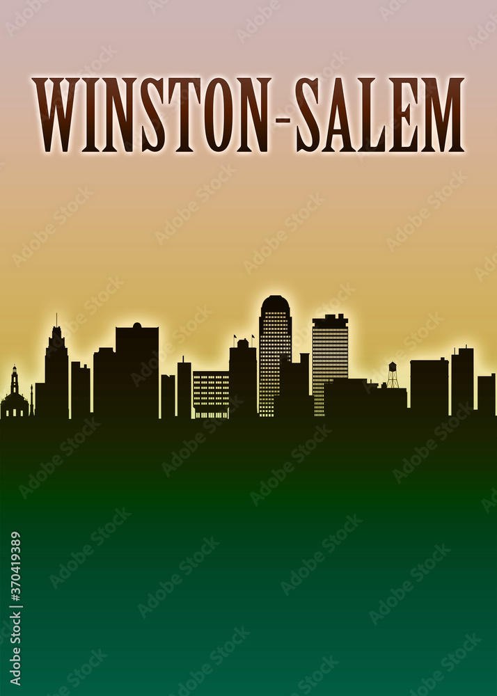 Winston-Salem Skyline Minimal
