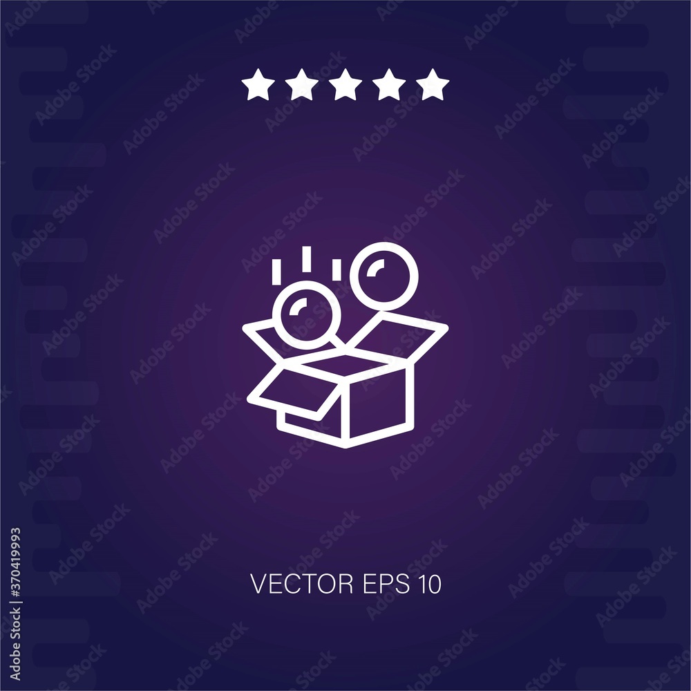 box vector icon modern illustration box vector icon modern illustration