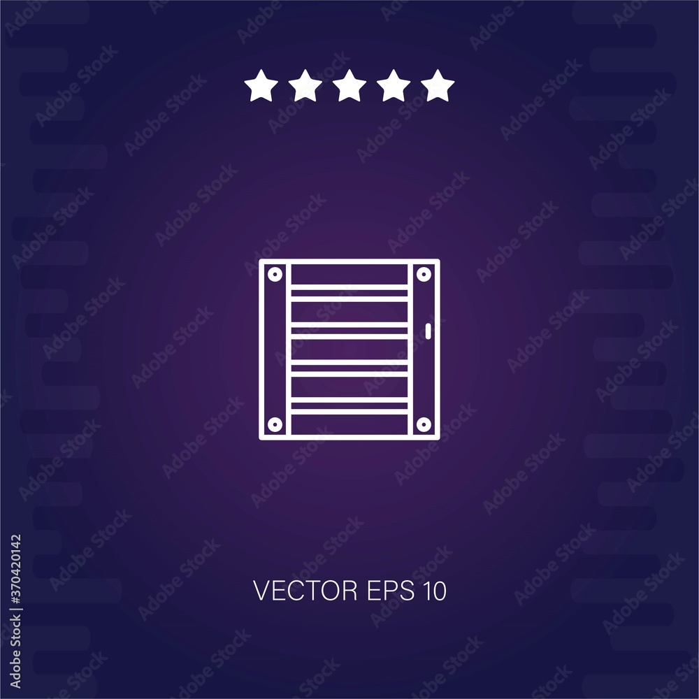 crate vector icon modern illustration crate vector icon modern illustration