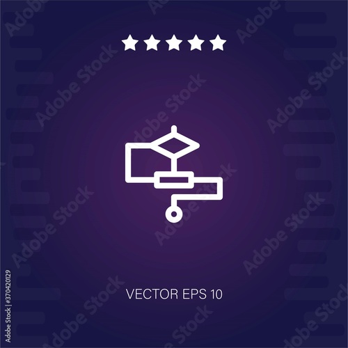algorithm vector icon modern illustration © ALLAHVERDI