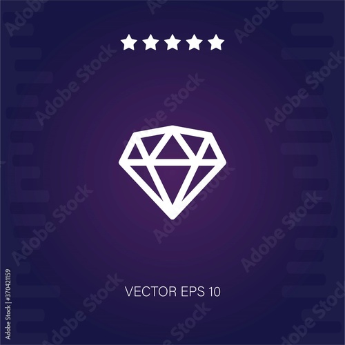 diamond vector icon modern illustration