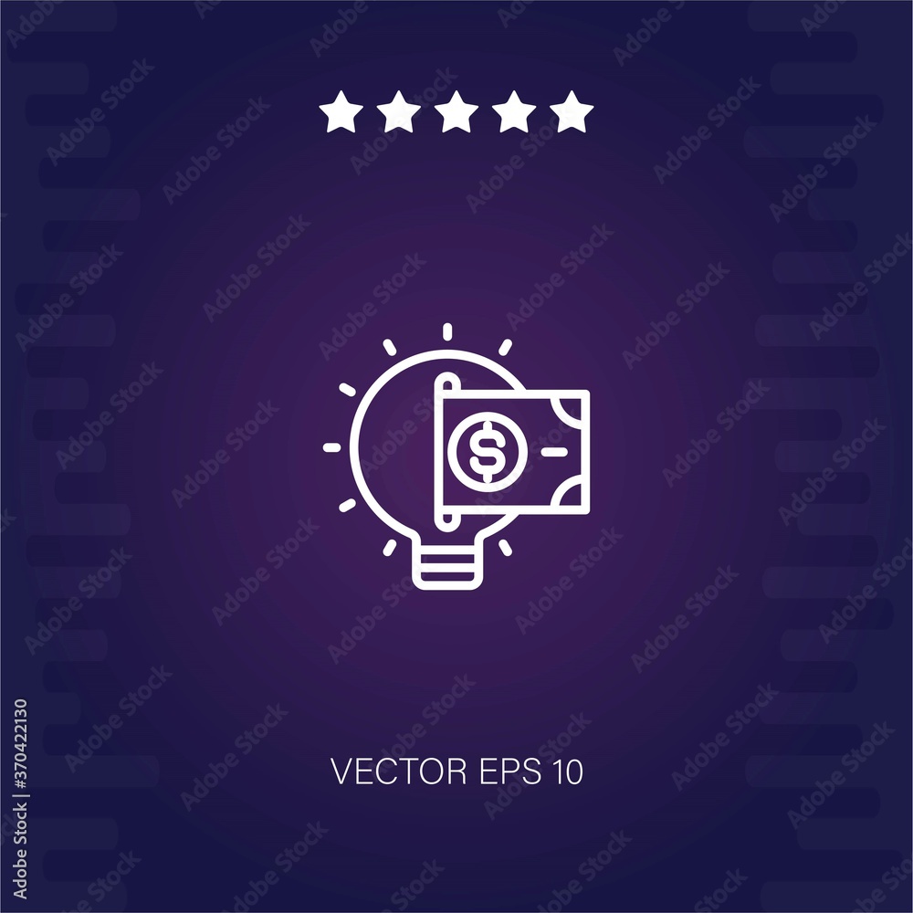 light bulb vector icon modern illustration light bulb vector icon modern illustration
