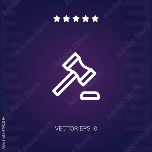 auction vector icon modern illustration