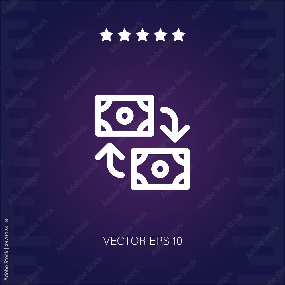 Obraz premium exchange vector icon modern illustration