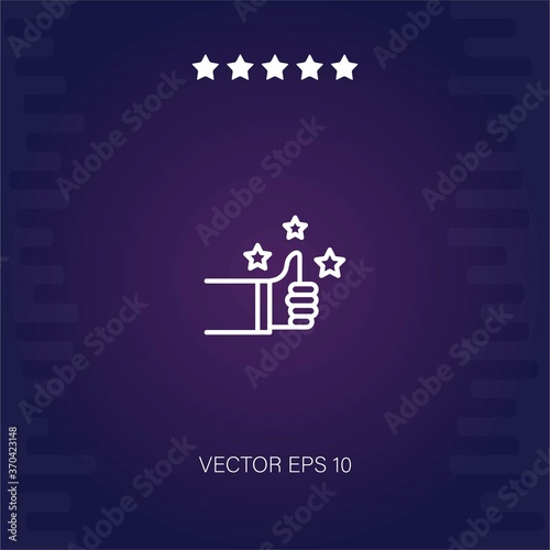 rate vector icon modern illustration