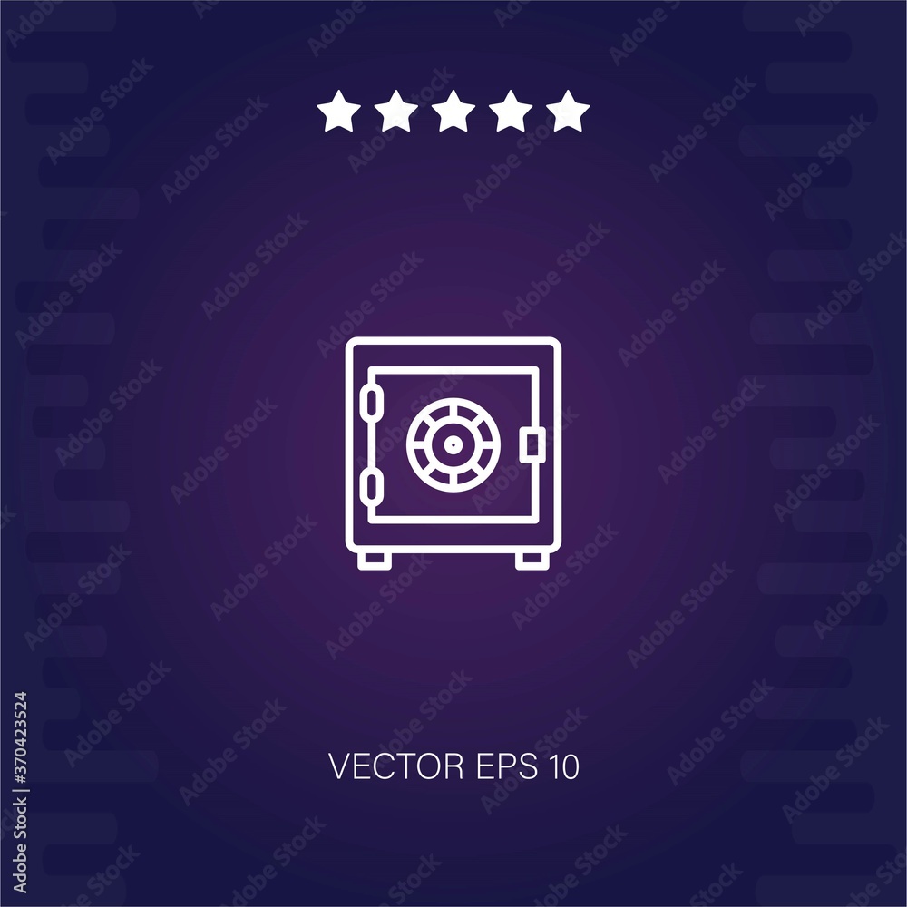 vault vector icon modern illustration