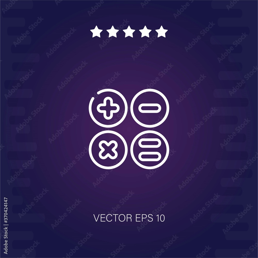 calculator vector icon modern illustration calculator vector icon modern illustration
