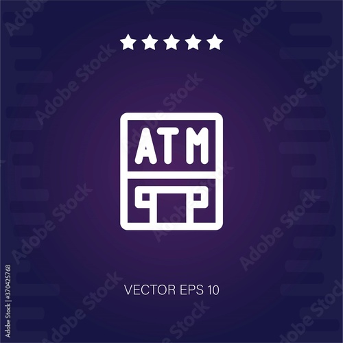 atm vector icon modern illustration