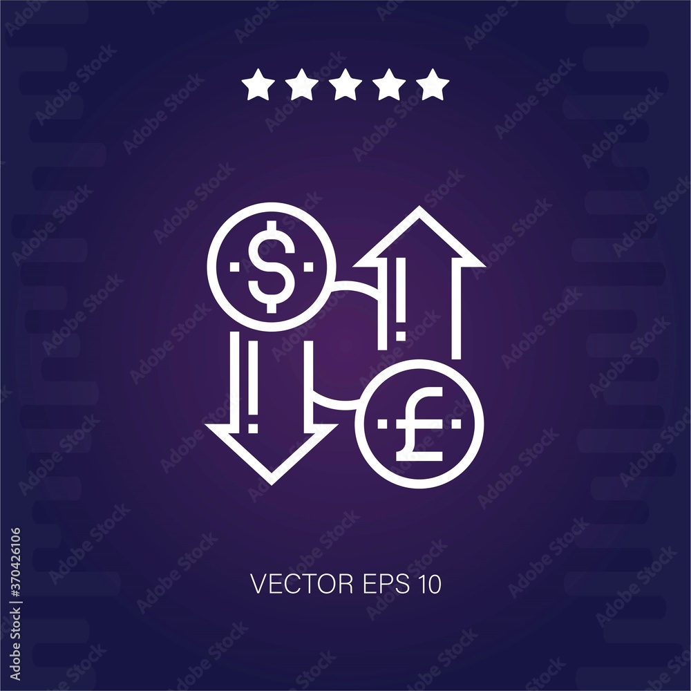 exchange vector icon modern illustration exchange vector icon modern illustration
