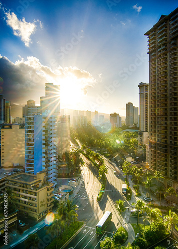 Honolulu Hawaii Beautiful Sunrise View