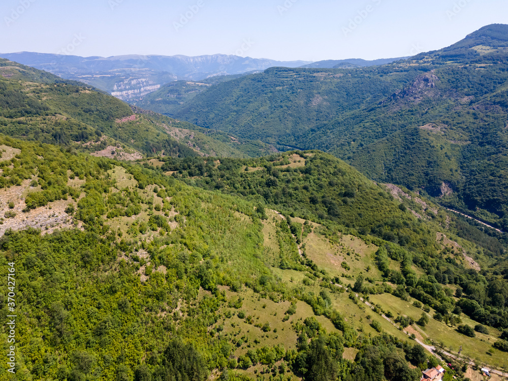 Aerial view of Iskar river Gorge, Bulgaria