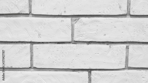 White brick wall. texture.