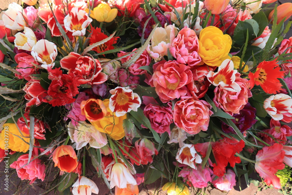 Mixed spring tulips bouquet Mixed spring tulips bouquet
