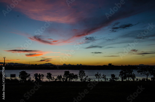 Sunset in one of the most beautiful skies in the country. Brasília - Brasil. 