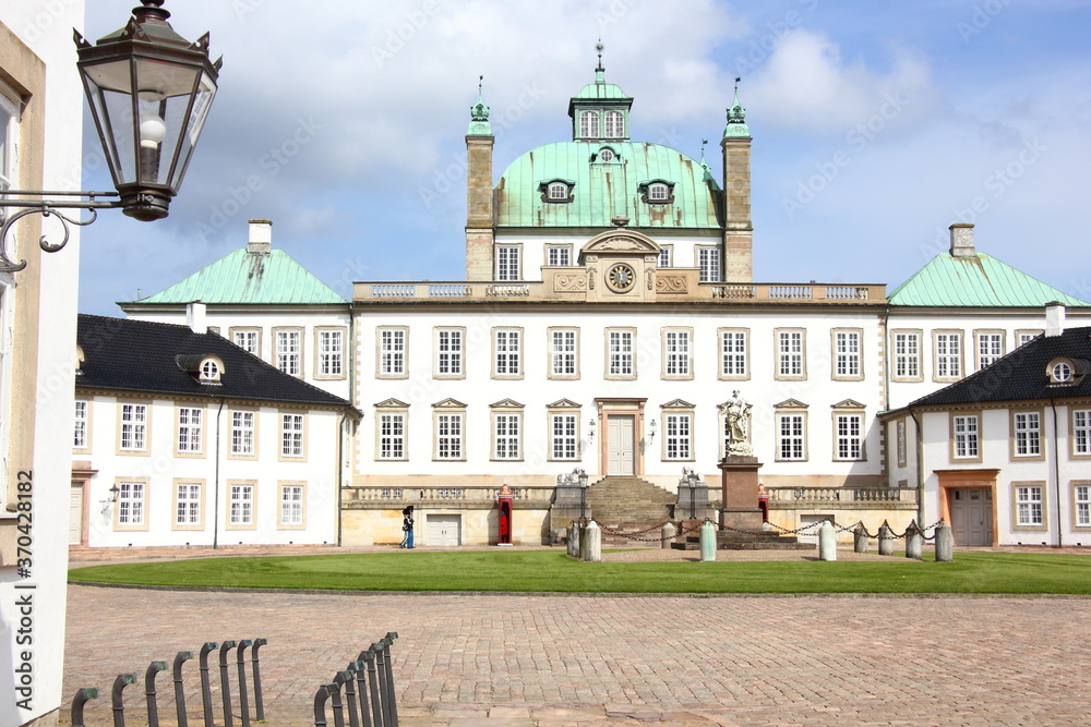 Fredensborg Palace, the Danish Royal Residence in spring and autumn.