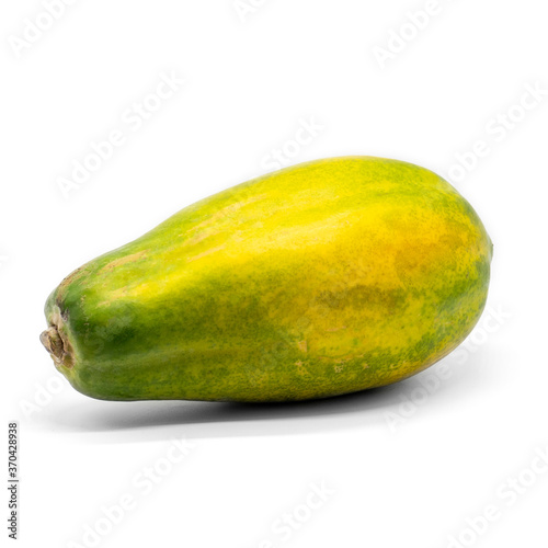 papaya isolated on white background