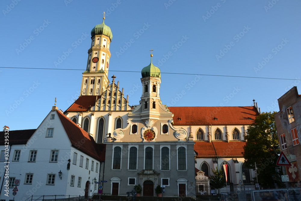 Fototapeta premium Catholic church of Sankt Ulrich and Afra in Augsburg