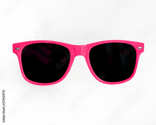 Pink Sunglasses on white background