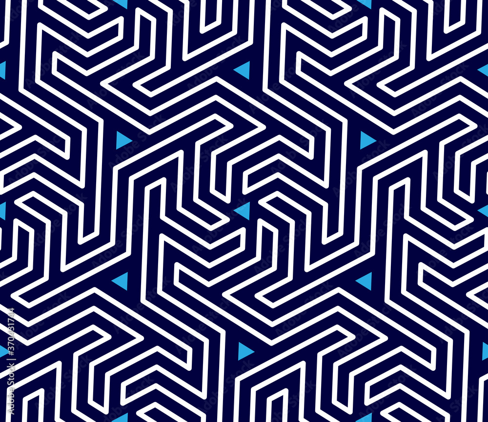 Vector geometric seamless pattern. Stylish thin striped texture. Modern abstract background.
