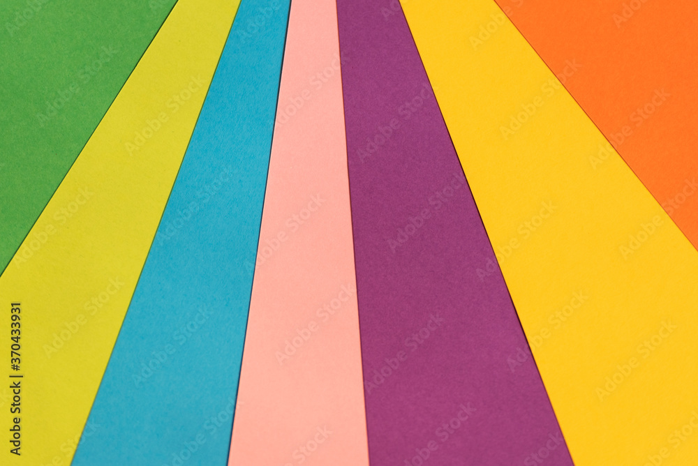 Obraz premium Selection of colorful construction papers. school supplies