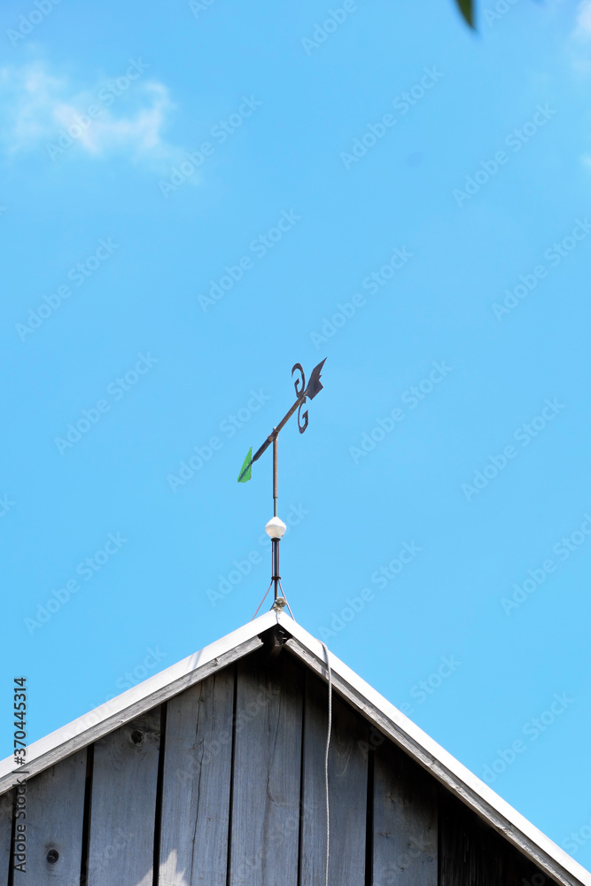 weather vane on the roof