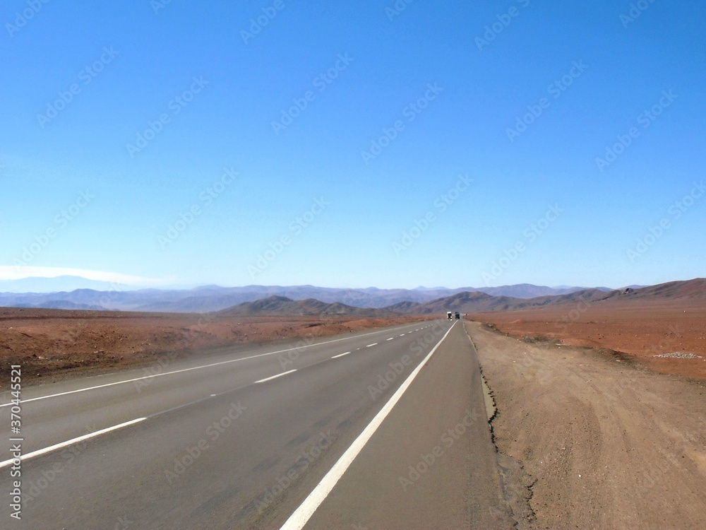 Ruta en la vía de la autopista 8