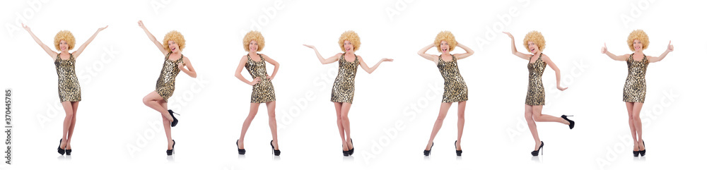Young woman in fashion concept Young woman in fashion concept