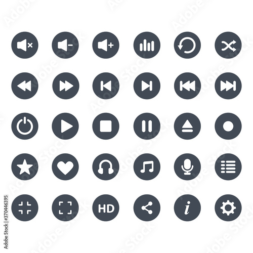 Collection of multimedia symbol