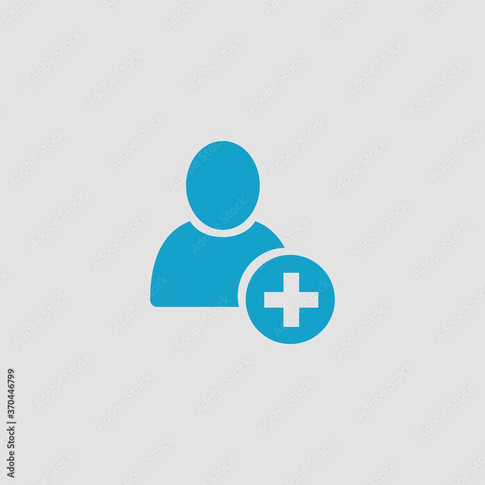 plus user icon logo