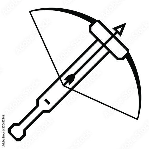 Crossbow vector icon