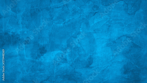blue texture background with watercolor painted stains and old dark vintage grunge, crumpled paper and scratches in abstract pattern