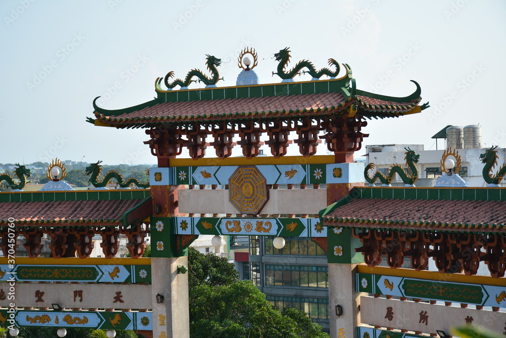Fototapeta premium Macho temple arch in La Union, Philippines