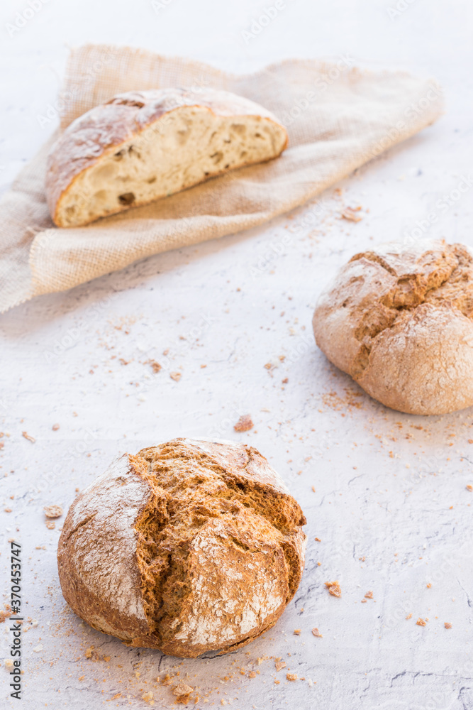 Naklejka premium three organic breads