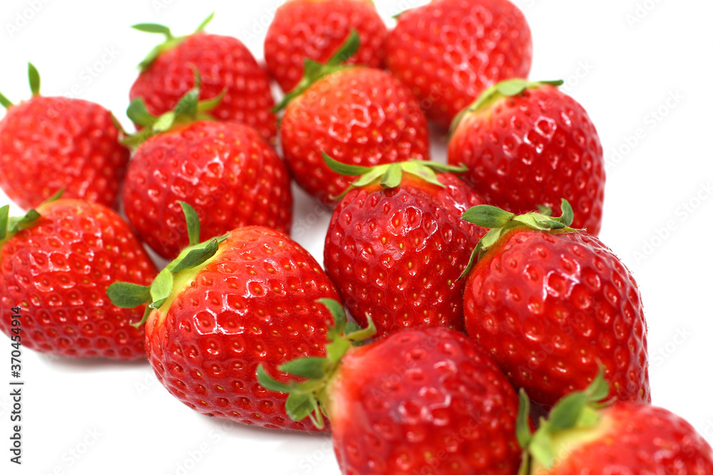 strawberries isolated on white background strawberries isolated on white background