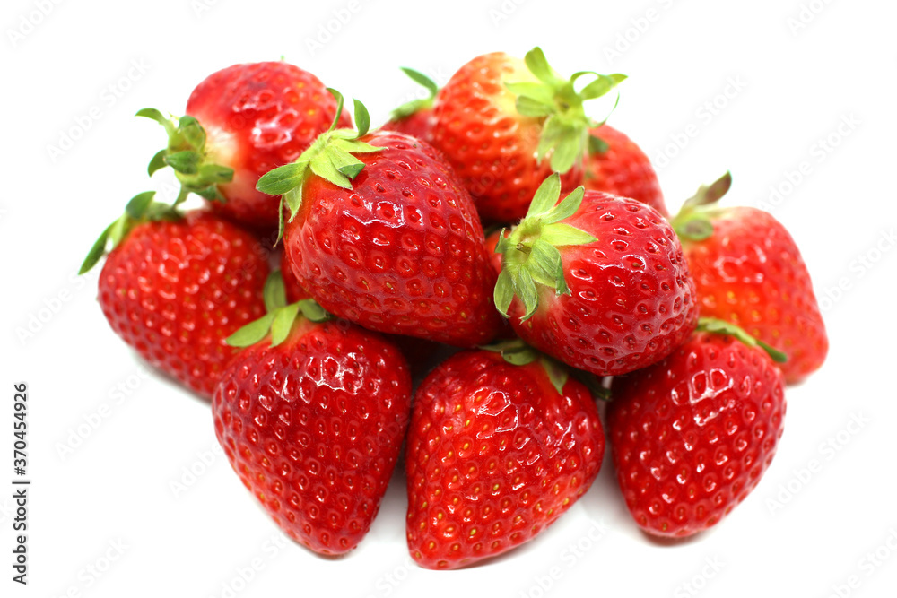 strawberries isolated on white background strawberries isolated on white background