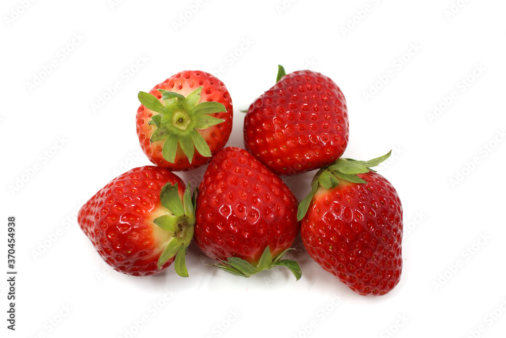 strawberries isolated on white background strawberries isolated on white background