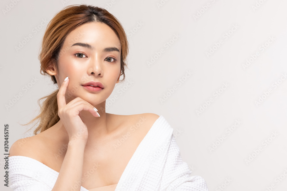 Beauty asian women portrait face with skin care healthy and skin. Beauty asian women portrait face with skin care healthy and skin.
