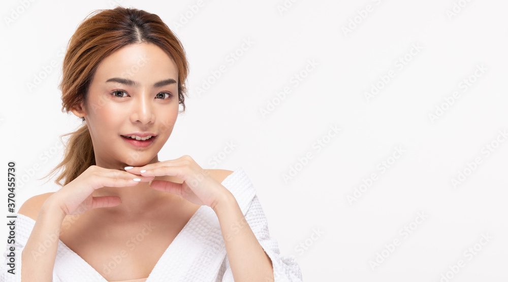 Beauty asian women portrait face with skin care healthy and skin. Beauty asian women portrait face with skin care healthy and skin.
