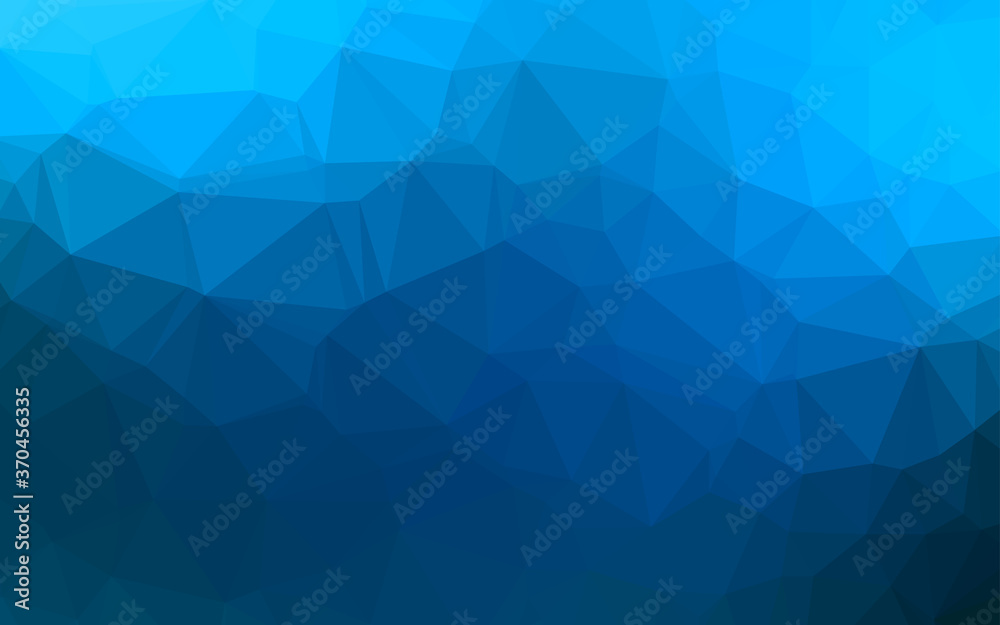 Light BLUE vector abstract polygonal cover. Light BLUE vector abstract polygonal cover.