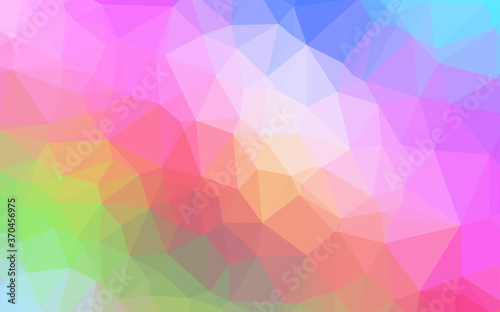 Light Multicolor, Rainbow vector polygon abstract background.