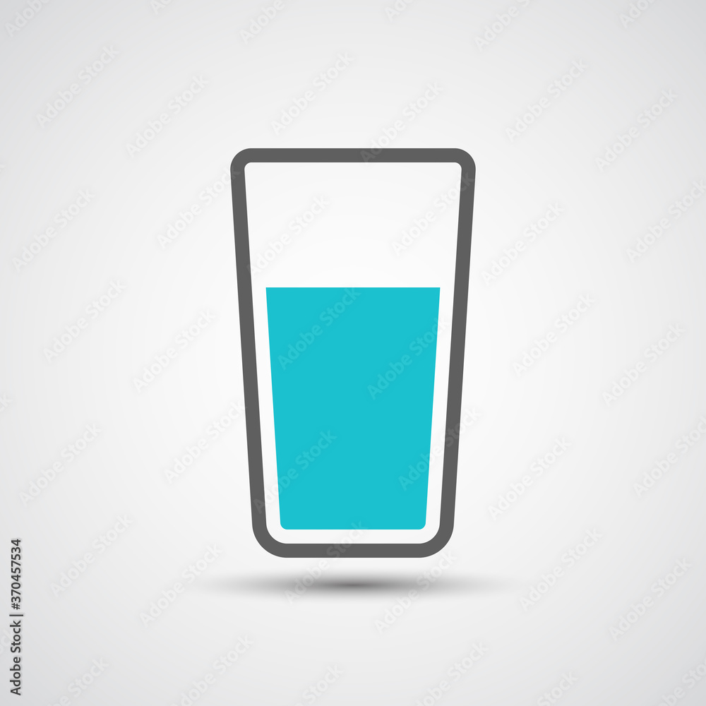 Glass of water icon Glass of water icon