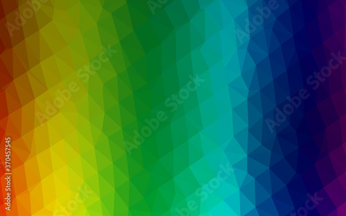 Wallpaper Mural Light Multicolor, Rainbow vector low poly texture. Torontodigital.ca