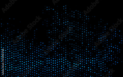 Dark BLUE vector backdrop with dots.