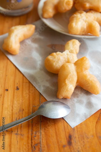 homemade cookies on a wooden table
