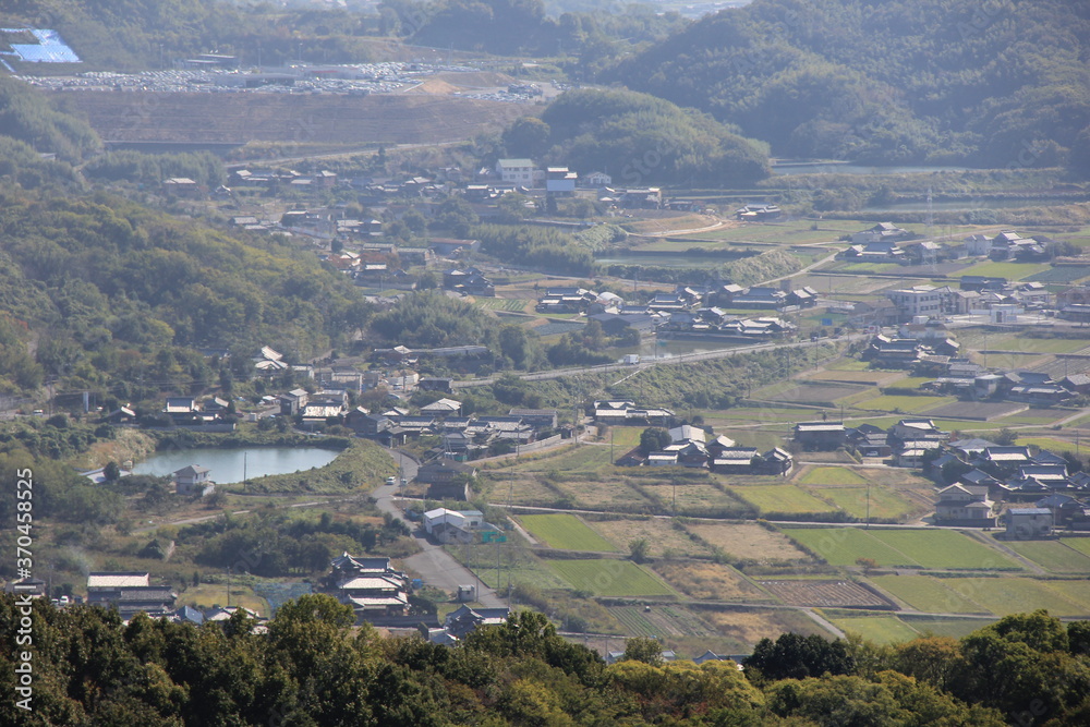 農地の比率が高い町の風景